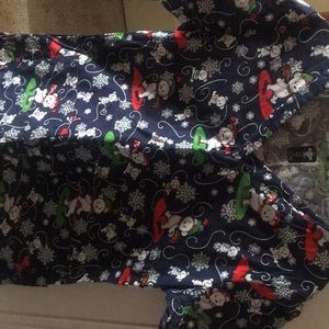 Christmas scrub top